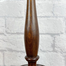 Load image into Gallery viewer, Antique Wood Lamp Base, Tall Wooden Lamp.
