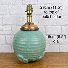 Load image into Gallery viewer, Art Deco Ceramic &amp; Copper Lamp, Antique Beehive Lamp
