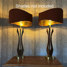 Load image into Gallery viewer, Pair Of Tall Mid Century Sculptural Table Lamps, Adrian Pearsall, Modeline.
