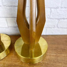 Load image into Gallery viewer, Pair Of Tall Mid Century Sculptural Table Lamps, Adrian Pearsall, Modeline.
