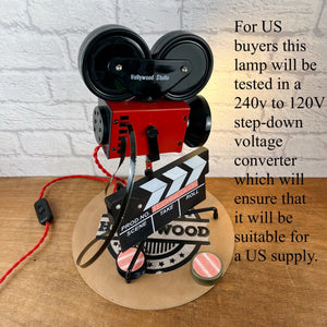 Movie Lover Gift, Movie Camera Lamp.