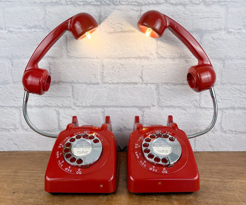 Pair Of Retro Bedside Lamps.