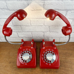 Pair Of Retro Bedside Lamps.