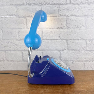 Blue Desk Lamp, Work From Home Gift.