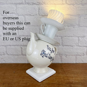 Quirky Teapot Lamp, Tea Drinker Gift