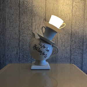 Quirky Teapot Lamp, Tea Drinker Gift