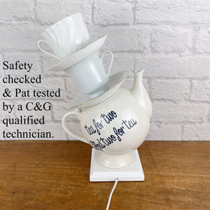 Quirky Teapot Lamp, Tea Drinker Gift