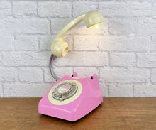 Load image into Gallery viewer, Retro Telephone Lamp Pink
