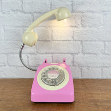 Load image into Gallery viewer, Retro Telephone Lamp Pink
