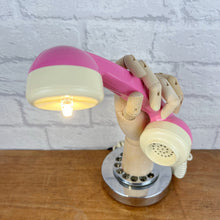 Load image into Gallery viewer, Retro Telephone Handset Lamp Pale Pink
