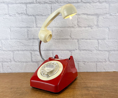 Red Desk Lamp, Working From Home Gift.