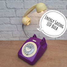 Load image into Gallery viewer, Purple Desk Lamp, Quirky Retro Gift.
