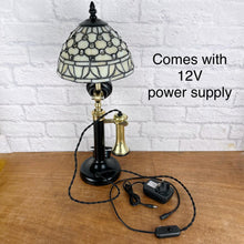 Load image into Gallery viewer, Antique Candlestick Telephone Lamp.
