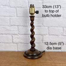 Load image into Gallery viewer, Barley Twist Wood Lamp
