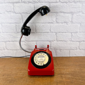 Quirky Lamp, Red & Black Telephone Lamp