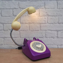 Load image into Gallery viewer, Purple Desk Lamp, Quirky Retro Gift.
