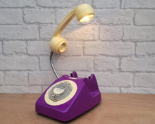 Load image into Gallery viewer, Purple Desk Lamp, Quirky Retro Gift.
