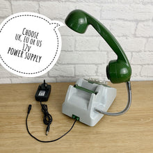 Load image into Gallery viewer, Grey &amp; Green Desk Lamp, Office Decor.
