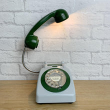 Load image into Gallery viewer, Grey &amp; Green Desk Lamp, Office Decor.
