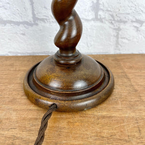 Barley Twist Wood Lamp