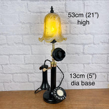 Load image into Gallery viewer, Vintage Candlestick Telephone Lamp.
