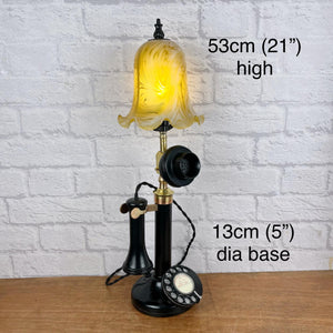 Vintage Candlestick Telephone Lamp.