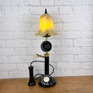 Vintage Candlestick Telephone Lamp.