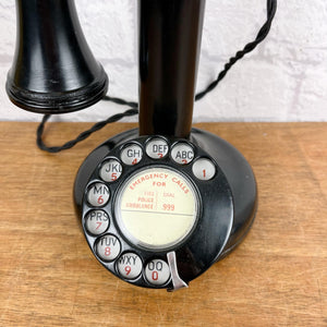 Vintage Candlestick Telephone Lamp.