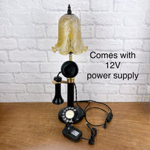 Load image into Gallery viewer, Vintage Candlestick Telephone Lamp.
