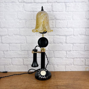 Vintage Candlestick Telephone Lamp.