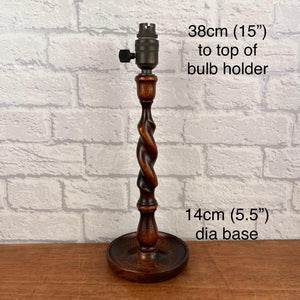 Barley Twist Lamp Base.