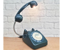 Load image into Gallery viewer, Retro Telephone Lamp Bluey Green
