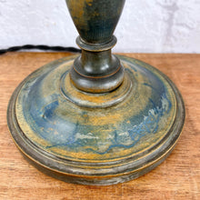 Load image into Gallery viewer, Turned Wood Lamp Base, Antique Wooden Lamp
