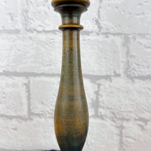 Load image into Gallery viewer, Turned Wood Lamp Base, Antique Wooden Lamp
