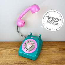 Load image into Gallery viewer, Dopamine Decor, Emerald Green &amp; Pink Desk Lamp.
