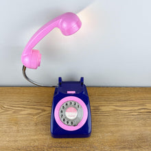 Load image into Gallery viewer, Dark Blue &amp; Pink Desk Lamp.

