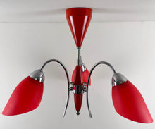 Load image into Gallery viewer, Mid Century Atomic Chandelier Ceiling Light.

