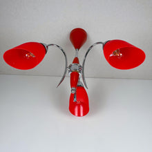 Load image into Gallery viewer, Mid Century Atomic Chandelier Ceiling Light.
