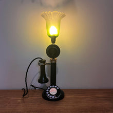 Load image into Gallery viewer, Vintage Candlestick Telephone Lamp.
