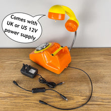 Load image into Gallery viewer, Dopamine Home Decor, Orange &amp; Yellow Desk Lamp.
