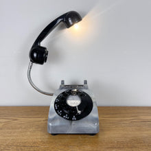 Load image into Gallery viewer, Grey &amp; Black Desk Lamp, Working From Home Gift.
