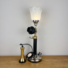 Load image into Gallery viewer, Vintage Candlestick Telephone Lamp.
