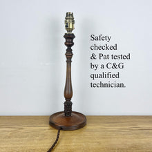 Load image into Gallery viewer, Wooden Lamp Base Antique, Fruit Wood Lamp

