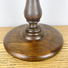 Load image into Gallery viewer, Tall Antique Carved Wooden Lamp.
