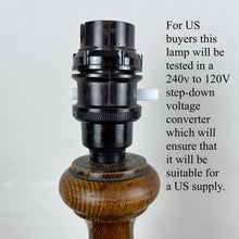 Load image into Gallery viewer, Vintage Wood Lamp Base
