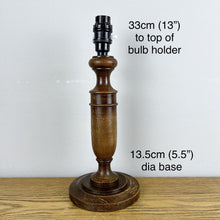 Load image into Gallery viewer, Vintage Wood Lamp Base
