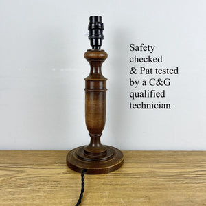 Vintage Wood Lamp Base