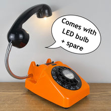 Load image into Gallery viewer, Desk Lamp Orange &amp; Black, Working From Home Gift.
