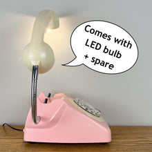 Load image into Gallery viewer, Retro Telephone Lamp Pink / Cream
