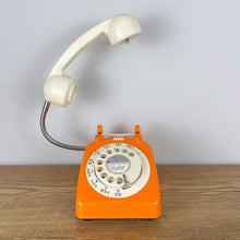 Load image into Gallery viewer, Orange Desk Lamp, Retro Telephone Lamp.
